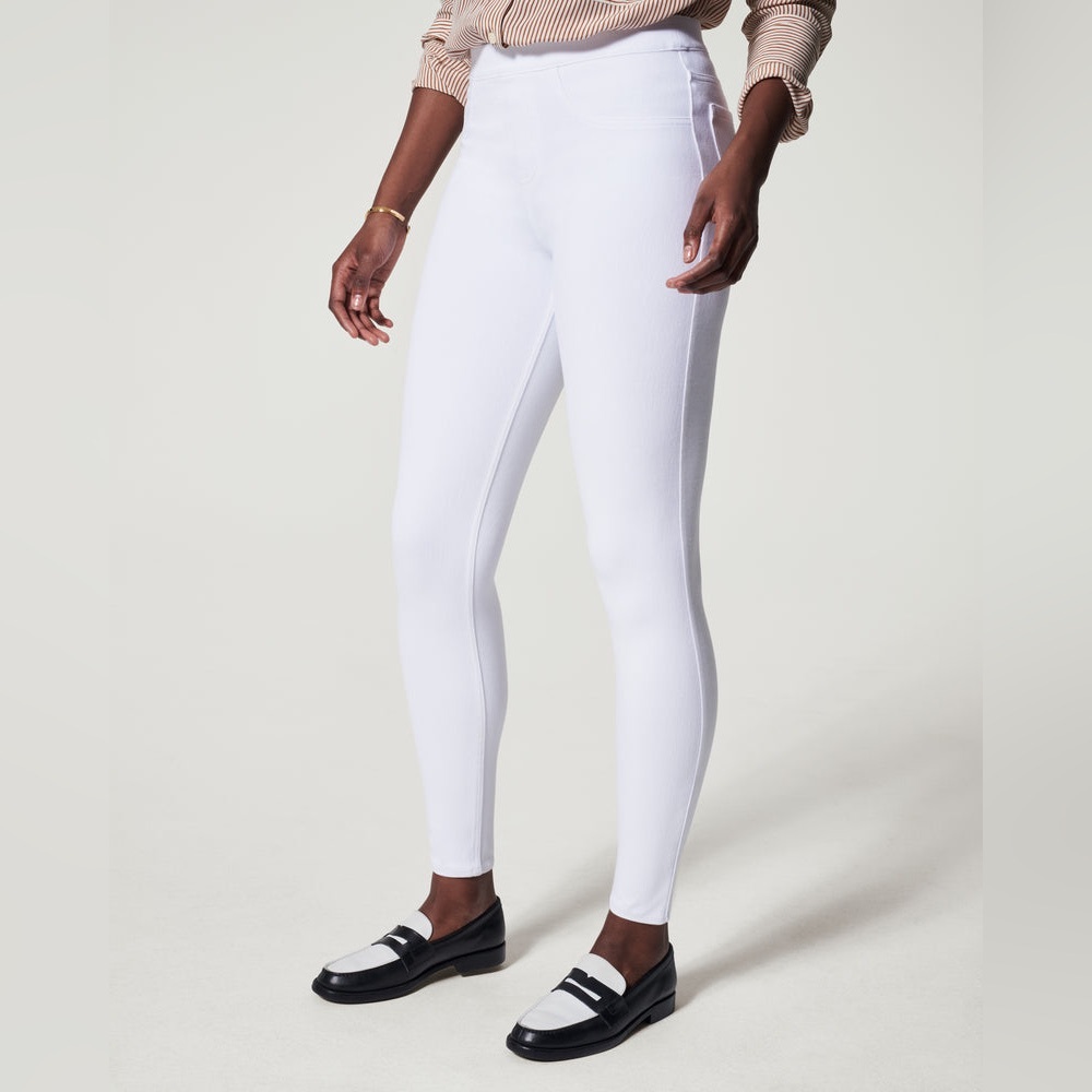 Spanx White Jean-ish Ankle Leggings